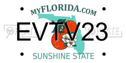 EVTV23 Florida License Plate