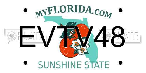 EVTV48 Florida License Plate