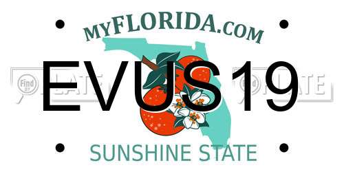 EVUS19 Florida License Plate