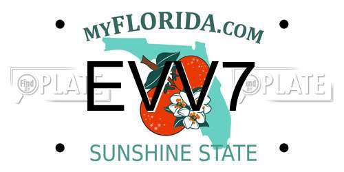 EVV7 Florida License Plate