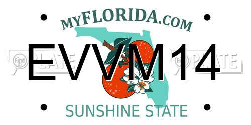 EVVM14 Florida License Plate
