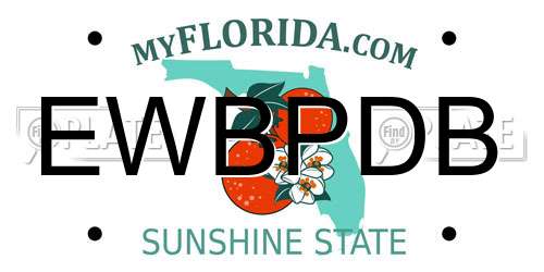 EWBPDB Florida License Plate