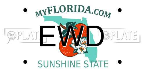EWD Florida License Plate