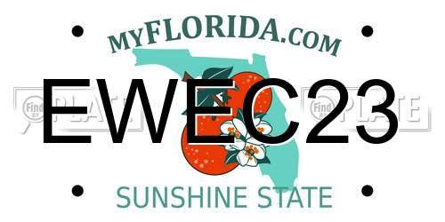 EWEC23 Florida License Plate