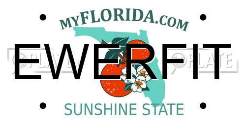 EWERFIT Florida License Plate