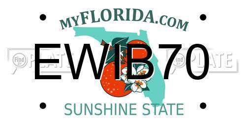 EWIB70 Florida License Plate