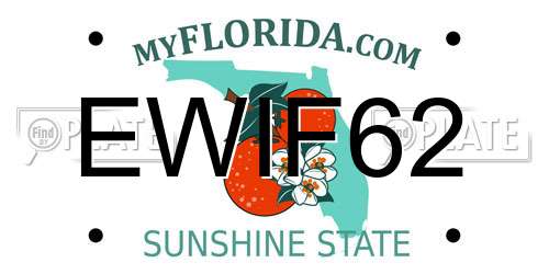 EWIF62 Florida License Plate