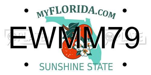 EWMM79 Florida License Plate
