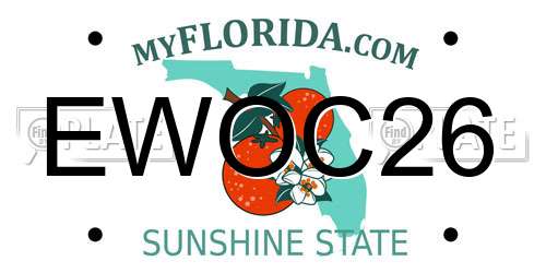 EWOC26 Florida License Plate