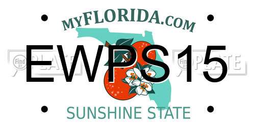 EWPS15 Florida License Plate
