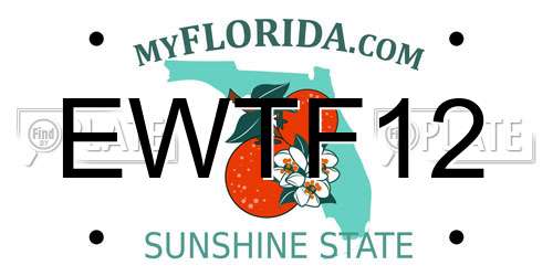 EWTF12 Florida License Plate