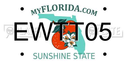 EWTT05 Florida License Plate