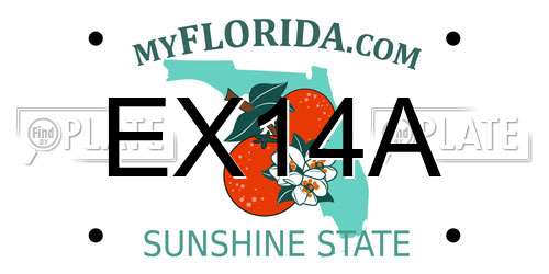 EX14A Florida License Plate