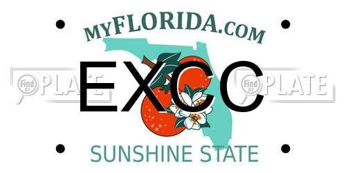 EXCC Florida License Plate