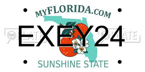 EXEY24 Florida License Plate