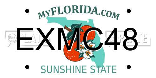 EXMC48 Florida License Plate