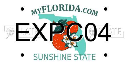 EXPC04 Florida License Plate