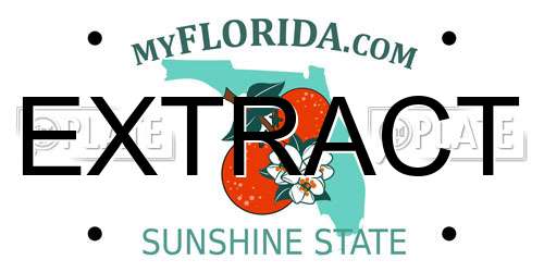 EXTRACT Florida License Plate