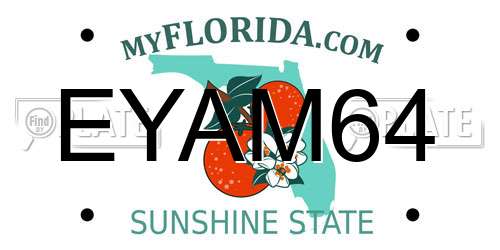 EYAM64 Florida License Plate
