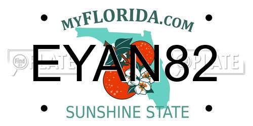 EYAN82 Florida License Plate
