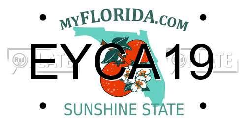 EYCA19 Florida License Plate