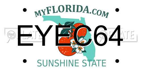 EYEC64 Florida License Plate