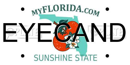 EYECAND Florida License Plate