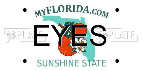 EYES Florida License Plate