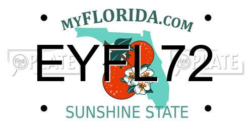 EYFL72 Florida License Plate