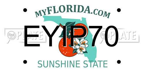 EYIP70 Florida License Plate