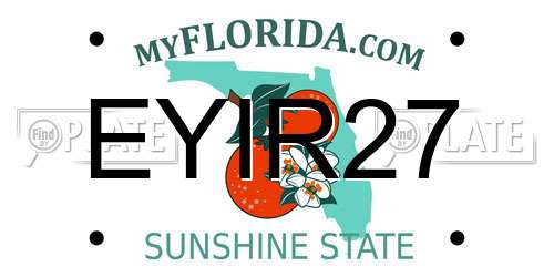 EYIR27 Florida License Plate