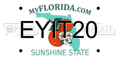 EYIT20 Florida License Plate