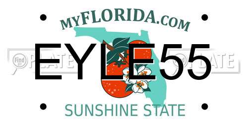 EYLE55 Florida License Plate