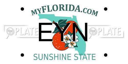 EYN Florida License Plate