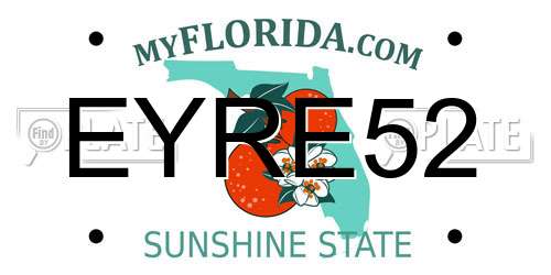 EYRE52 Florida License Plate