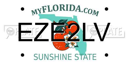 EZE2LV Florida License Plate