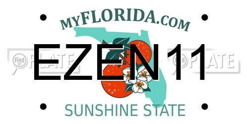 EZEN11 Florida License Plate