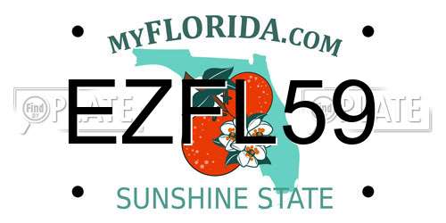 EZFL59 Florida License Plate