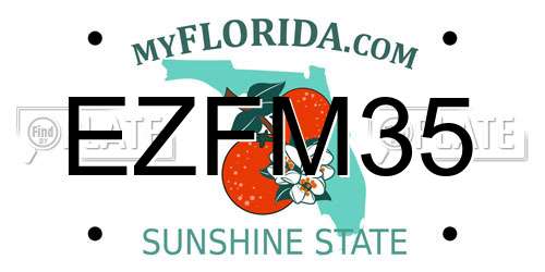 EZFM35 Florida License Plate
