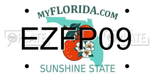EZFP09 Florida License Plate