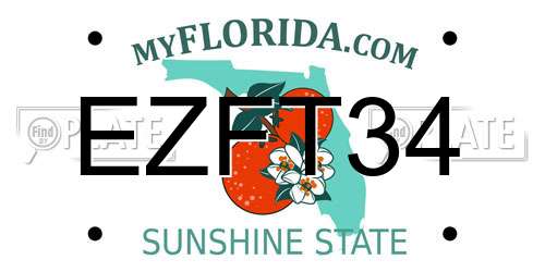 EZFT34 Florida License Plate