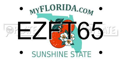 EZFT65 Florida License Plate