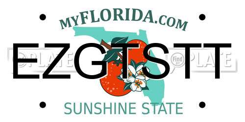 EZGTSTT Florida License Plate