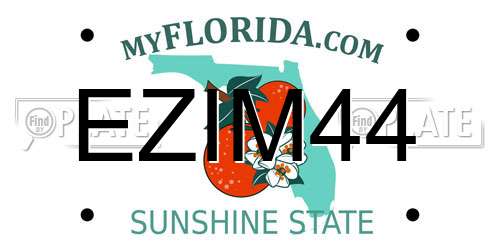 EZIM44 Florida License Plate