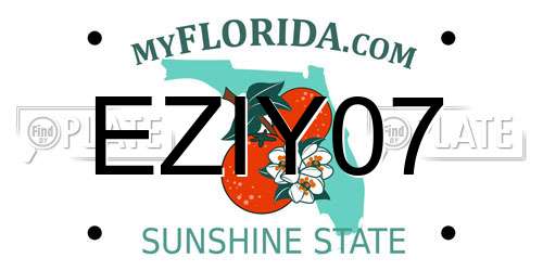 EZIY07 Florida License Plate