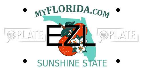 EZL Florida License Plate