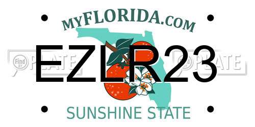 EZLR23 Florida License Plate