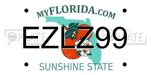 EZLZ99 Florida License Plate