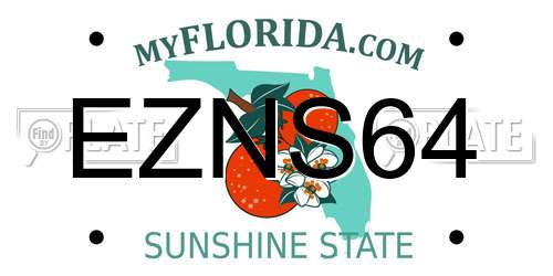EZNS64 Florida License Plate