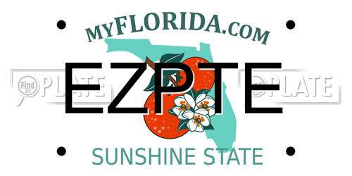 EZPTE Florida License Plate